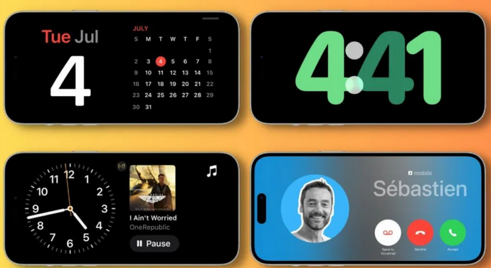 汝城苹果手机维修分享iOS17横屏充电待机显示有什么好处 