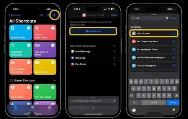 汝城苹果14锁屏维修店分享iPhone14升级iOS16.4后如何创建锁屏快捷方式 